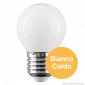 Immagine 2 - Qtech Lampadina LED E27 4W MiniGlobo G45 White Filamento - mod.