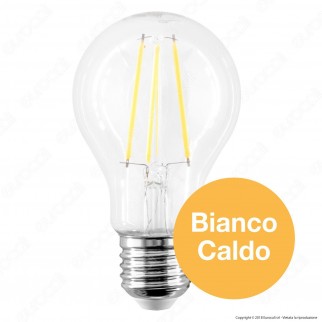 Qtech Lampadina LED E27 6W Bulb A60 Filamento - mod. 90000024