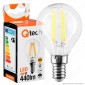 Qtech Lampadina LED E14 4W MiniGlobo P45 Filamento - mod. 90000012 / 90000013 [TERMINATO]