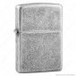 Accendino Zippo Mod. 121FB Antique Silver Plate - Ricaricabile Antivento