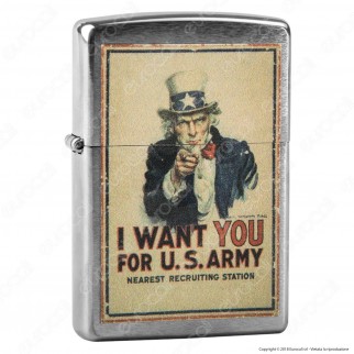 Accendino Zippo Mod. 29595 US Army - Ricaricabile Antivento