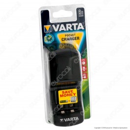 Varta Caricabatterie Universale Pocket Charger con Autospegnimento