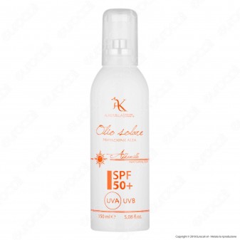 Alkemilla Olio Solare Spray Protezione Corpo SPF 50+ - Flacone da