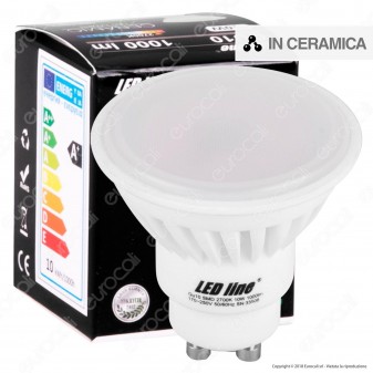 LED Line Lampadina LED GU10 10W Faretto Spotlight in Ceramica 120° -