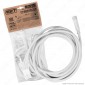 Cavo Prolunga con Connettori 2Pin Colore Bianco IP44 5 Metri