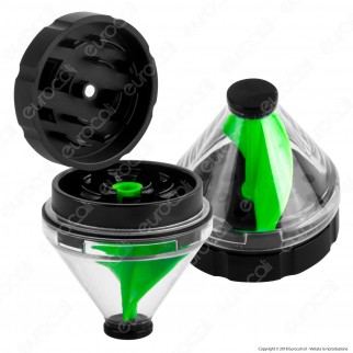 Grinder Tritatabacco 2 Parti con Miscelatore Colore Verde