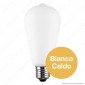 Immagine 2 - Daylight Lampadina E27 Filamento LED 6W Bulb ST64 Effetto Porcellana