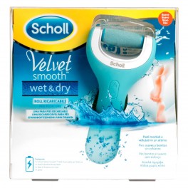 Scholl Velvet Smooth Wet & Dry Roll Ricaricabile per Pedicure