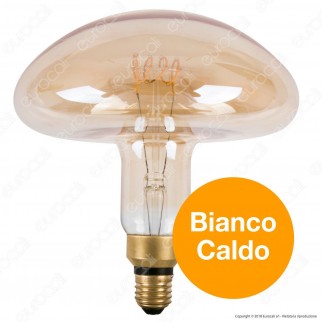 Daylight Lampadina E27 Filamento LED a Spirale 5W Forma Fungo con