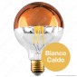 Immagine 2 - Daylight Lampadina E27 Filamenti LED 7W Globo G95 con Calotta Ramata