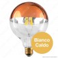 Immagine 2 - Daylight Lampadina E27 Filamenti LED 7W Globo G125 con Calotta Ramata