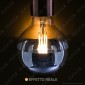Immagine 3 - Daylight Lampadina E27 Filamenti LED 7W Globo G95 con Calotta Cromata