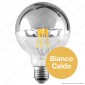Immagine 2 - Daylight Lampadina E27 Filamenti LED 7W Globo G95 con Calotta Cromata