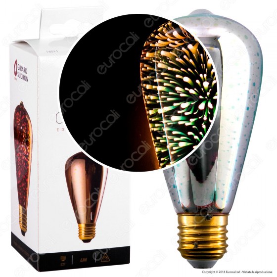 Girard Sudron Lampadina E27 Filamento LED 4W Bulb ST64 Specchiato Girard Sudron Lampadina E27 Filamento LED 4W Bulb ST64 Specchiato