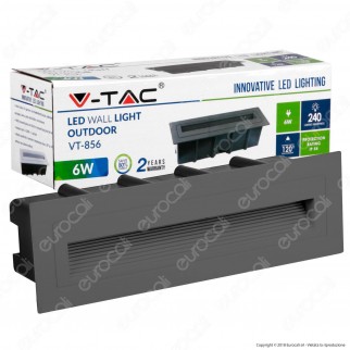 V-Tac VT-856 Faretto Segnapasso LED da Incasso Rettangolare 6W Colore