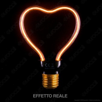 Segula Art Line Lampadina E27 Filamento LED Modellato 8W Forma Cuore