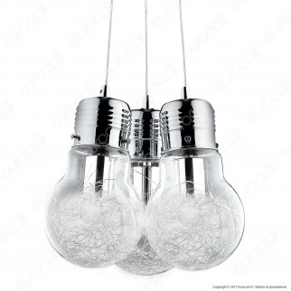 Ideal Lux Luce Max SP3 Lampadario in Metallo con Portalampada Attacco