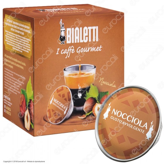 12 Capsule Caffè Bialetti Gourmet Aroma Nocciola Cialde Originali 12 Capsule Caffè Bialetti Gourmet Aroma Nocciola Cialde Originali