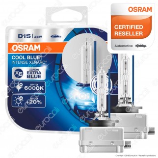 Osram Cool Blue Intense Xenarc Fari Xeno 35W - 2 Lampadine D1S