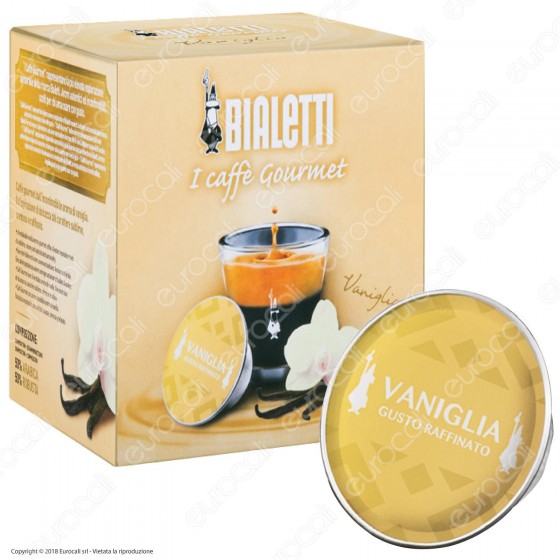 12 Capsule Caffè Bialetti Gourmet Aroma Vaniglia Cialde Originali 12 Capsule Caffè Bialetti Gourmet Aroma Vaniglia Cialde Originali
