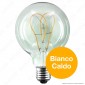 Immagine 2 - Daylight Lampadina E27 Filamento LED a Doppio Arco 5W Globo G95 Vetro