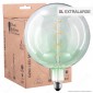 Daylight Lampadina E27 Filamento LED a Spirale 5W Globo G200 con Vetro Verde Smeraldo Dimmerabile - mod. 700693.00A