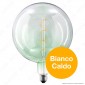 Immagine 2 - Daylight Lampadina E27 Filamento LED a Spirale 5W Globo G200 con