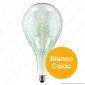 Immagine 2 - Daylight Lampadina E27 Filamento LED a Spirale 5W Bulb A165 con Vetro