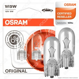 Osram Original 5W - 2 Lampadina W5W