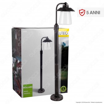 Lutec Cate Lampione Portalampada da Giardino 94,5cm con Fissaggio a