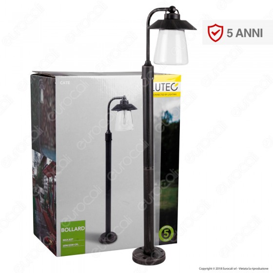 Lutec Cate Lampione Portalampada da Giardino 94,5cm con Fissaggio a Lutec Cate Lampione Portalampada da Giardino 94,5cm con Fissaggio a