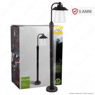 Lutec Cate Lampione Portalampada da Giardino 94,5cm con Fissaggio a