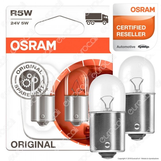 Osram Original Line per Camion 5W - 2 Lampadine R5W Osram Original Line per Camion 5W - 2 Lampadine R5W