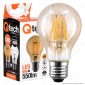 Qtech Lampadina LED E27 6W Bulb A60 Filamento Ambrata - mod. 90010004 [TERMINATO]