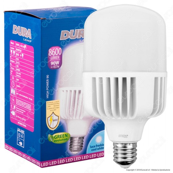 Duralamp Lampadina LED E40 90W High-Power Bulb per Campane Duralamp Lampadina LED E40 90W High-Power Bulb per Campane