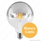 Immagine 2 - Duralamp Lampadina E27 Filamenti LED 5,5W Globo G125 con Calotta