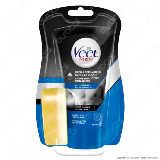 Veet For Men Silk & Fresh Crema Depilatoria Sotto la Doccia per Pelli Veet For Men Silk & Fresh Crema Depilatoria Sotto la Doccia per Pelli