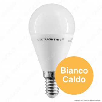 SkyLighting Lampadina LED E14 8W MiniGlobo P45 - mod. G45PA-1408