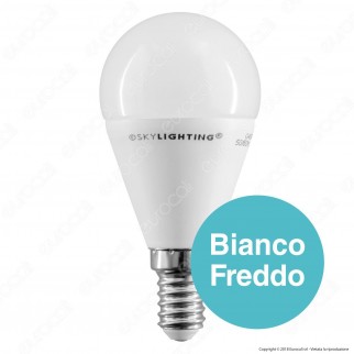SkyLighting Lampadina LED E14 8W MiniGlobo P45 - mod. G45PA-1408
