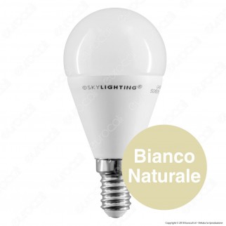 SkyLighting Lampadina LED E14 8W MiniGlobo P45 - mod. G45PA-1408