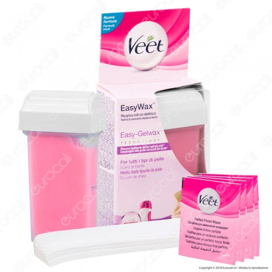 Veet EasyWax Roll-On Gambe e Braccia per Pelli Normali - Ricarica da Veet EasyWax Roll-On Gambe e Braccia per Pelli Normali - Ricarica da