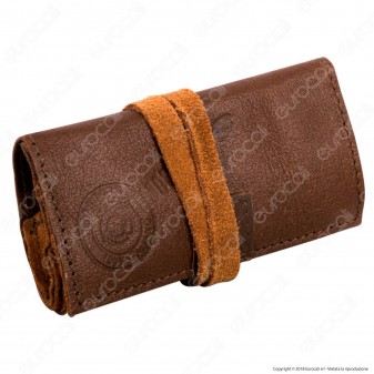 Il Morello Pocket Mini Portatabacco in Vera Pelle Riciclata Colore