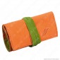 Il Morello Pocket Mini Portatabacco in Vera Pelle Colore Arancione e Verde [TERMINATO]