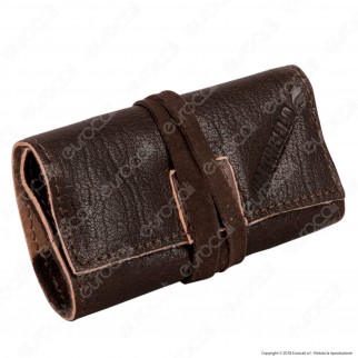 Il Morello Pocket Mini Portatabacco in Vera Pelle Colore Marrone 7