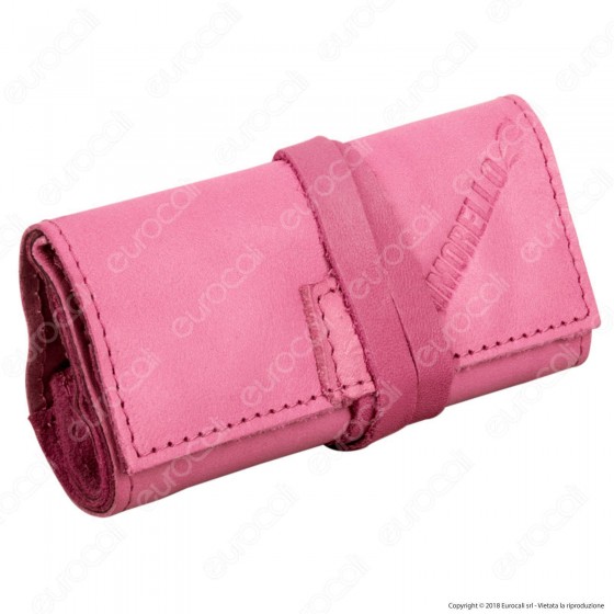 Il Morello Pocket Mini Portatabacco in Vera Pelle Colore Rosa Il Morello Pocket Mini Portatabacco in Vera Pelle Colore Rosa