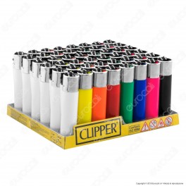Clipper Large Fantasia Solid - Box da 48 Accendini