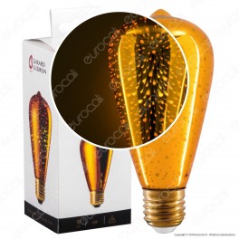 Girard Sudron Lampadina E27 Filamento LED Cosmos 4W Bulb ST64 Vetro
