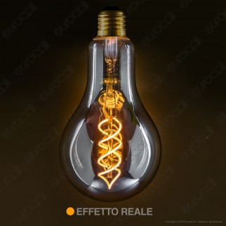 Girard Sudron Lampadina E27 Filamento LED a Doppia Spirale 4W Bulb