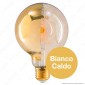 Immagine 2 - Girard Sudron Lampadina E27 Filamenti LED 8W Globo G95 Ambrata con