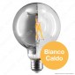 Immagine 2 - Girard Sudron Lampadina E27 Filamenti LED 8W Globo G95 con Calotta